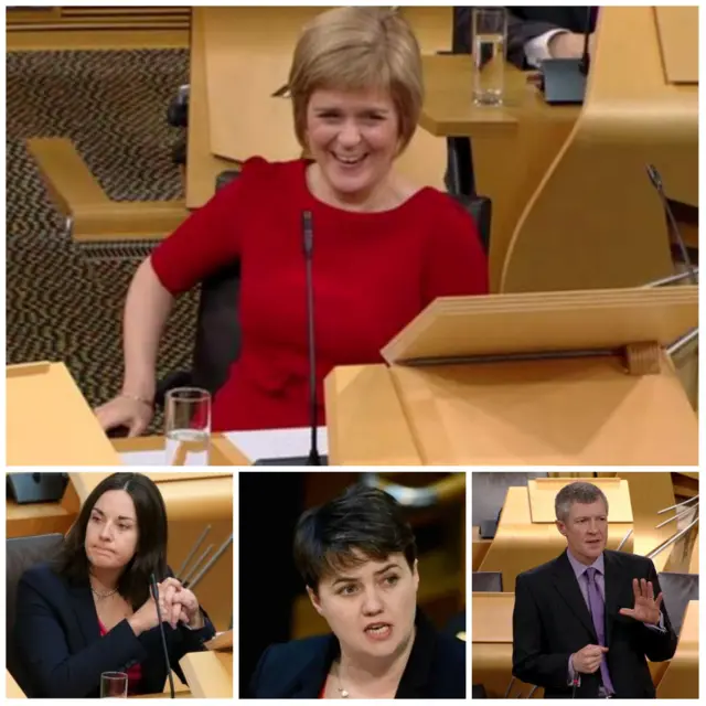 First minister's questions montage