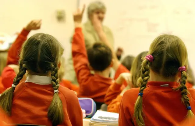 Girls in a classroom