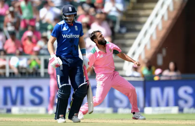 Imran Tahir of South Africa