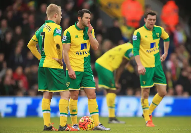 Norwich look dejected