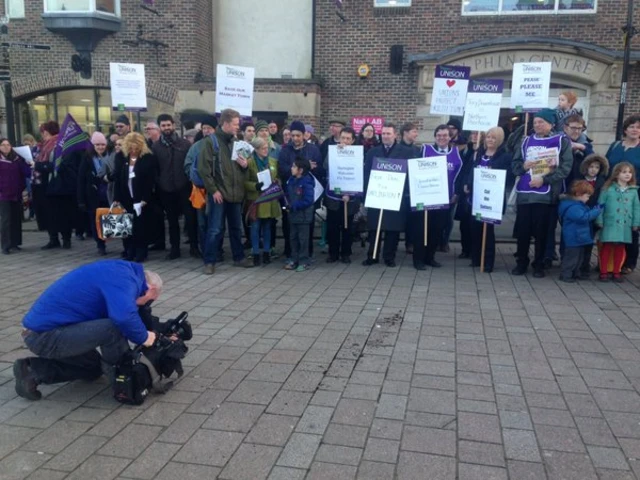 Protest in Darlington