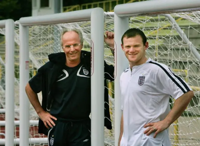 Sven-Goran Eriksson and Wayne Rooney