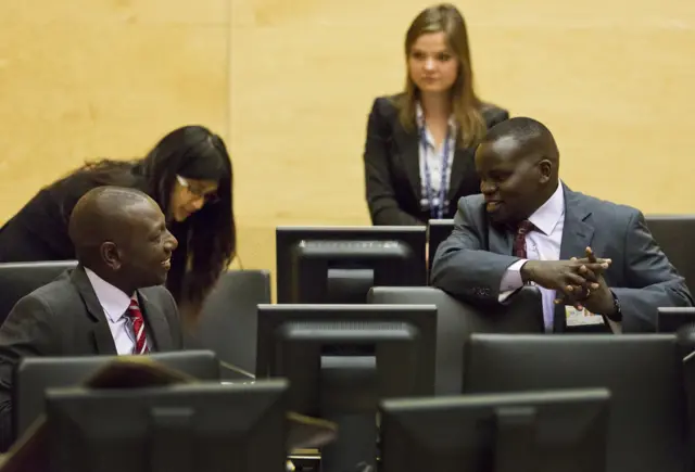William Ruto and Joshua arap Sang in court