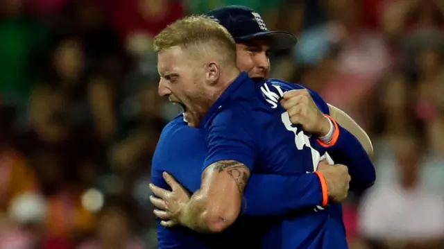 Ben Stokes celebrates