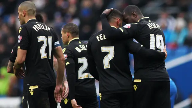 Emile Heskey celebrates