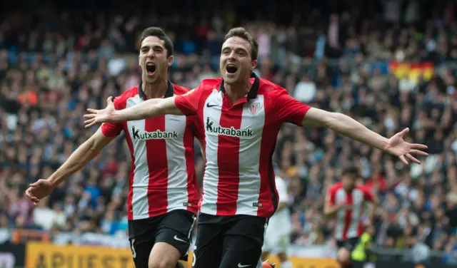 Javier Eraso celebrates