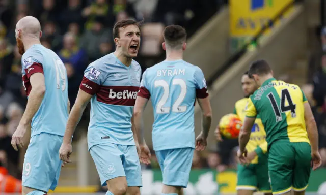 West Ham captain Mark Noble