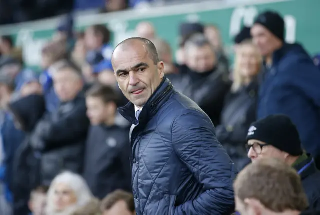 Everton manager Roberto Martinez