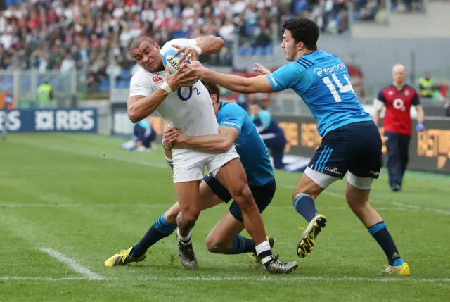 Jonathan Joseph scores a try