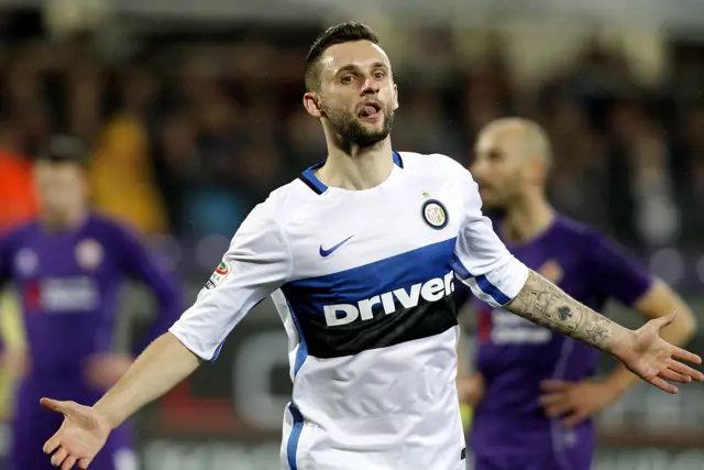 Marcelo Brozovic celebrates