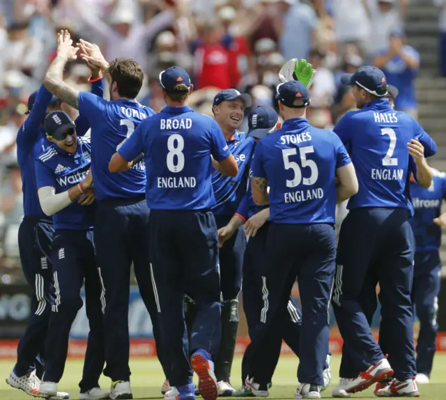 England celebrate