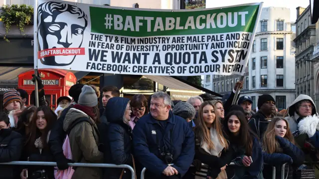 Bafta protestors