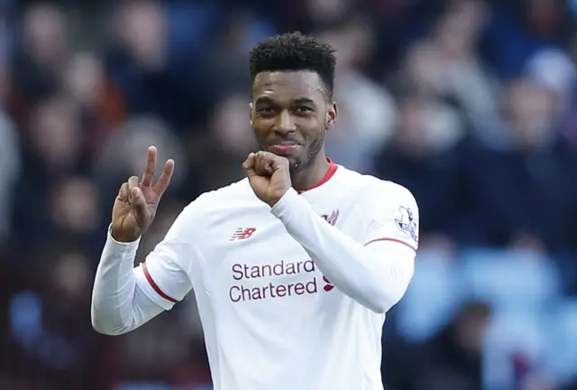 Daniel Sturridge gestures