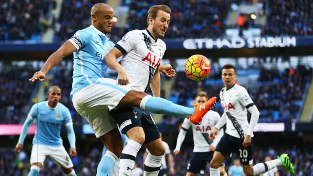 Harry Kane and Vincent Kompany