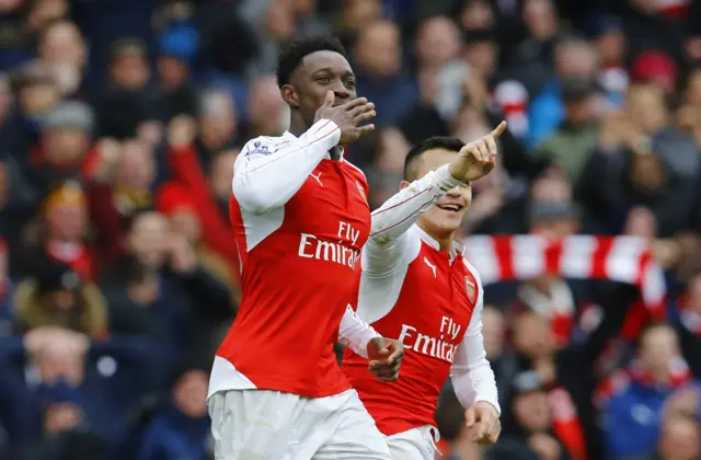 Danny Welbeck celebrates