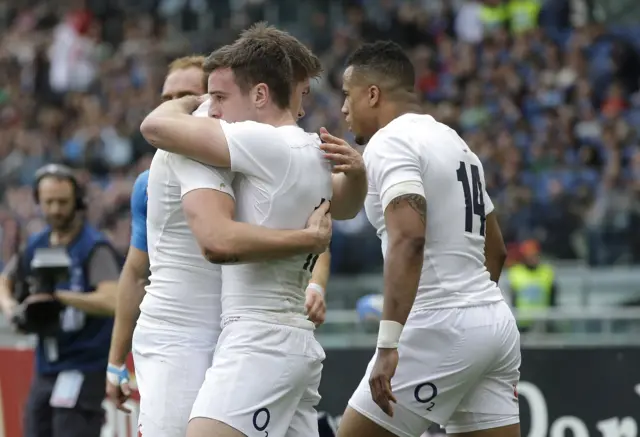 George Ford celebrates