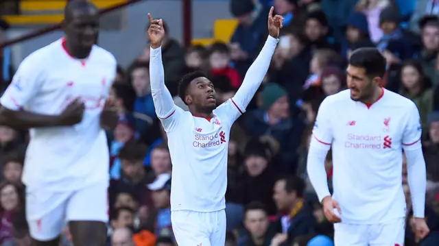 Daniel Sturridge celebrates