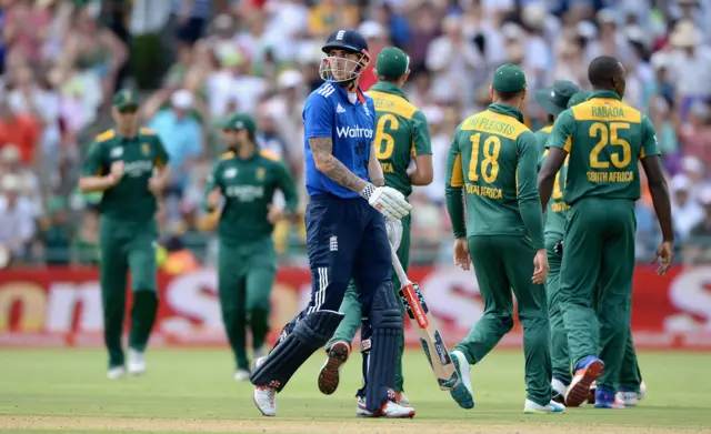 Alex Hales is dismissed