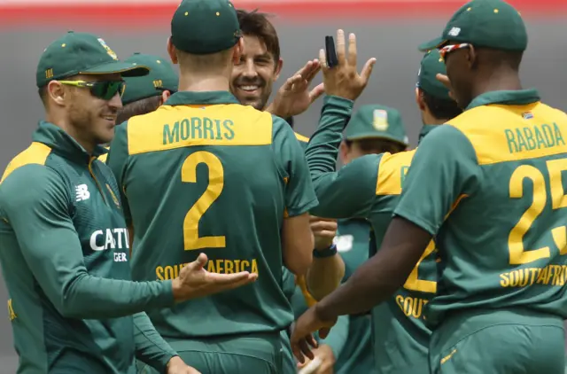 South Africa celebrate