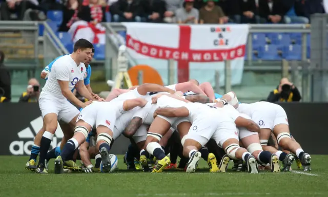 Players in the scrum