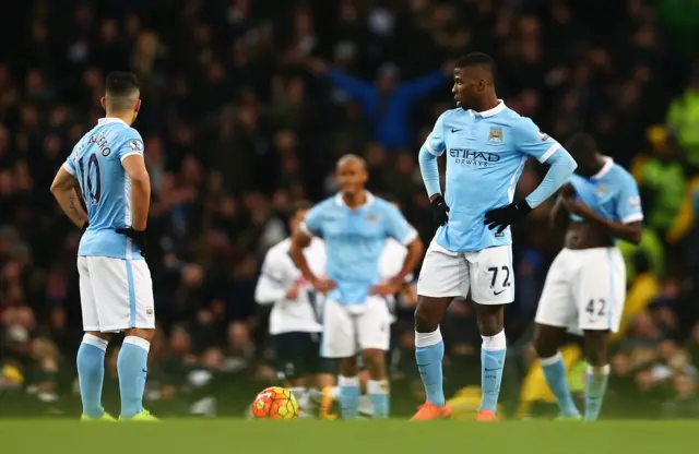 Kelechi Iheanacho looks dejected