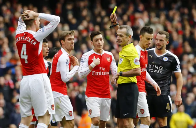 Nacho Monreal is booked