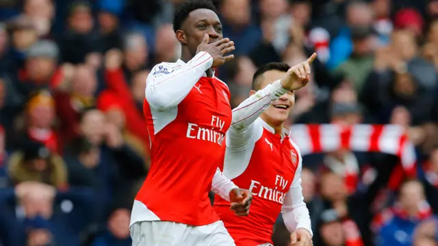 Danny Welbeck celebrates