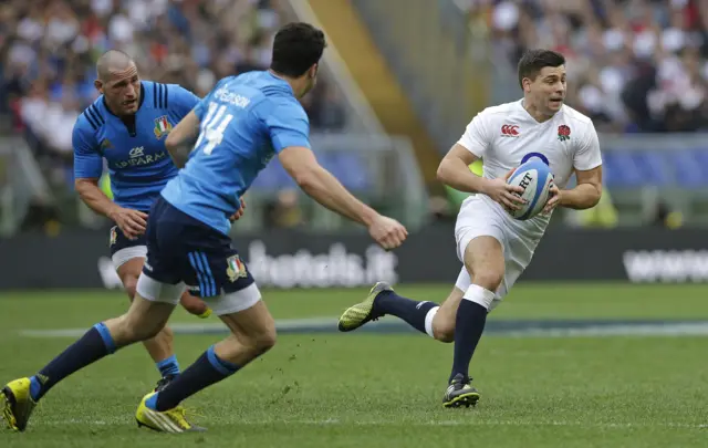 Ben Youngs of England in action