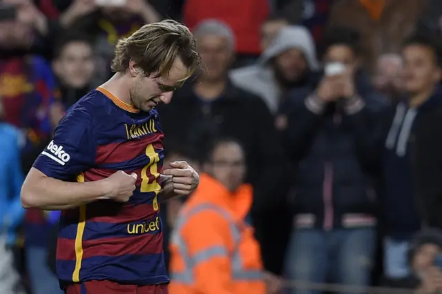 Ivan Rakitic celebrates