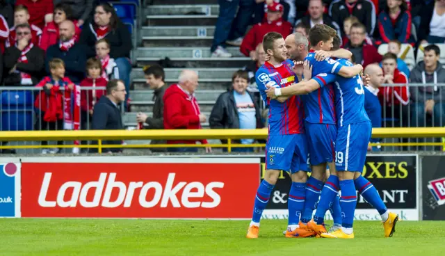 Inverness beat Aberdeen 2-1 in September