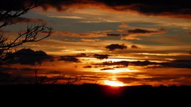 Sunset in Longton, Stoke-on-Trent