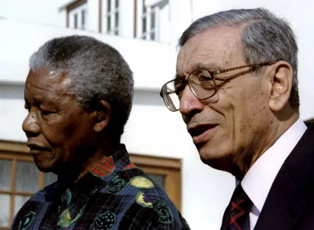 Nelson Mandela and Boutros Boutros-Ghali