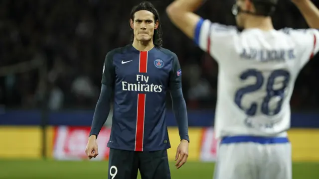 PSG's Edinson Cavani