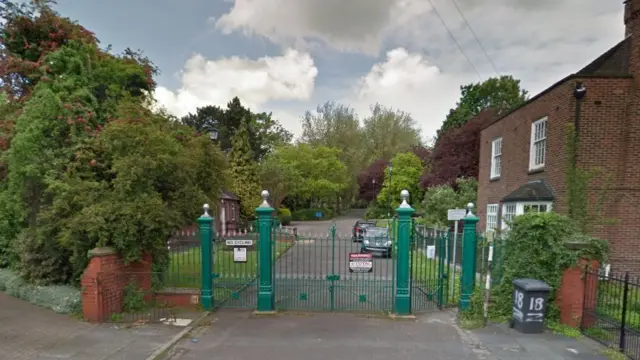 Crewe Crematorium gates