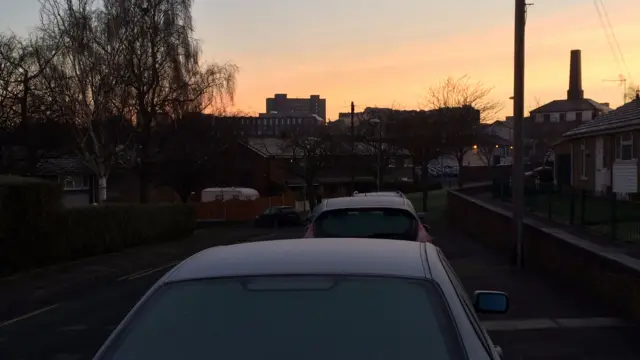 Frosty cars in Hanley