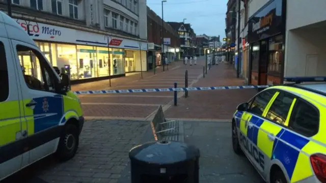 Police cordon in Derby