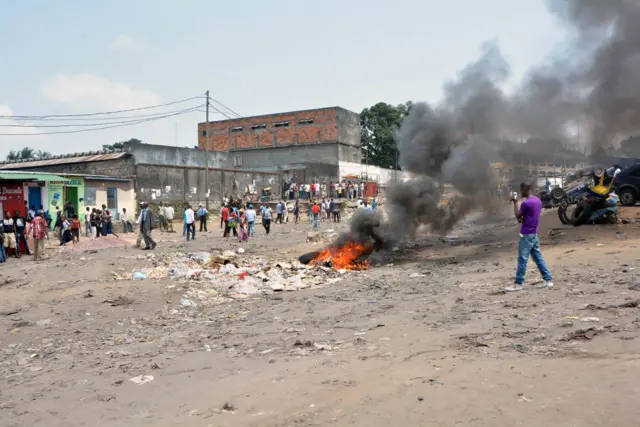 Protests in Kinshasa January 2015