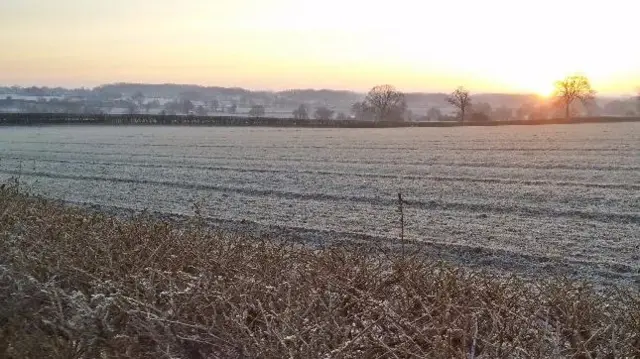 Frosty morning in Gnosall, Staffordshire