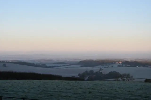 Clear and cold in Britwell Salome, South Oxfordshire