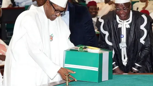 Buhari with budget