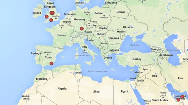 Premier League clubs in Europe this week