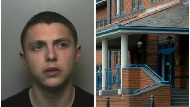 Aaron James and right, Stoke-on-Trent Crown Court