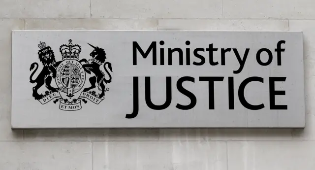 Ministry of Justice sign