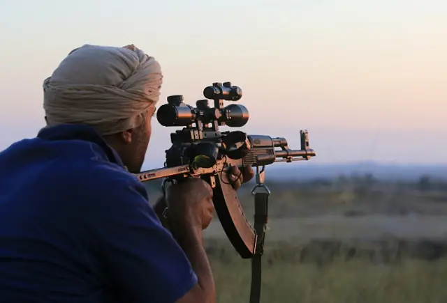 A militia man in Libya