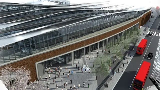 Artist impression of the refurbished London Bridge station