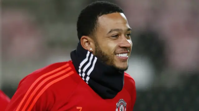 Manchester United's Memphis Depay