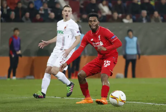 Daniel Sturridge looks dejected