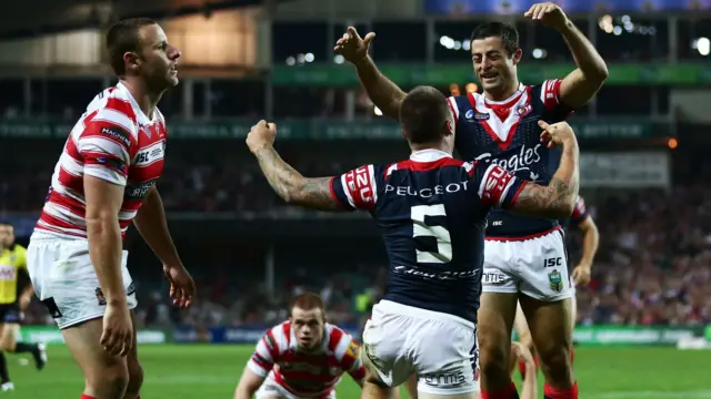 Sydney Roosters beat Wigan in 2014