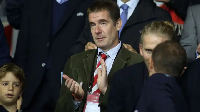 Brentford and FC Midtyjlland owner Matthew Benham during the Danish side's tie with Southampton earlier this season