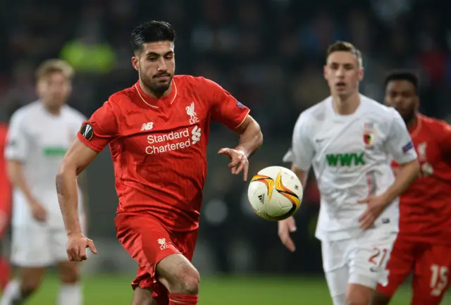 Emre Can of Liverpool in action